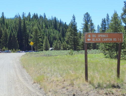 GDMBR: The parked cars were at the Big Springs Trail Head.